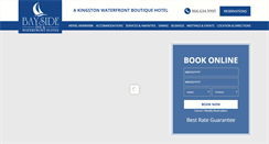 Desktop Screenshot of baysidehotelkingston.com