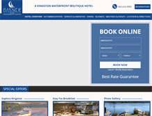 Tablet Screenshot of baysidehotelkingston.com